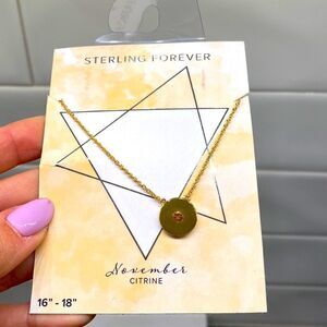 Sterling Forever Birthstone Necklace-NWT  